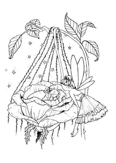 Kleurplaat Bos Rozen