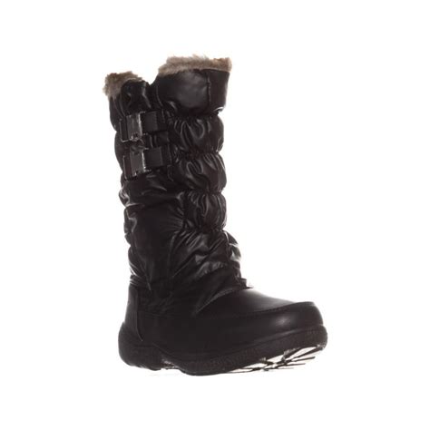 Sporto Womens Sporto Makela Waterproof Winter Boots Black Walmart