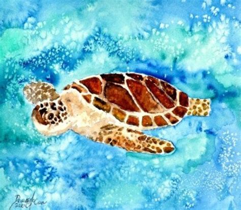 Items Similar To Sea Turtle Art Print Gettin Down On Etsy