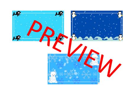 Editable Desk Name Tags Arctic Theme Made By Teachers