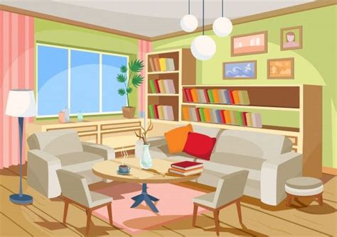 Living Room Illustration Free Perfect Image Resource Duwikw