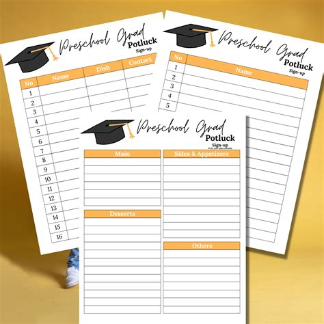 Looking For A Quick And Instant Download Preschool Graduation Potluck