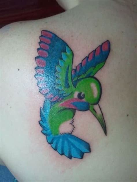 Hummingbird Colorful Tattoos
