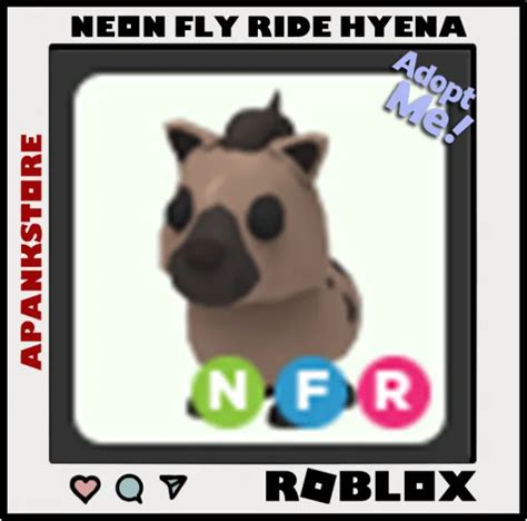 Roblox Adopt Me Neon Fly Ride Hyena Eur 1116 Picclick Fr