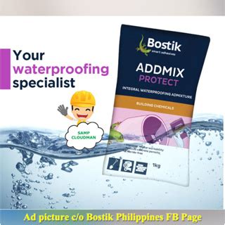 Bostik Addmix Waterproofing PROTECT 1kg Waterproofing Admix Mixture For