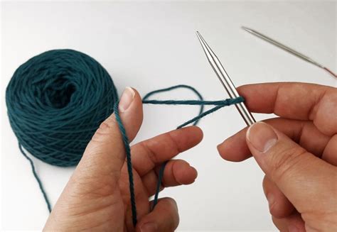 Using a pair of double pointed needles, cast on 4 stitches. How to Cast On for Knitting in the Round | Herringbone ...