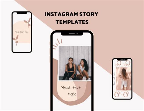 Canva Instagram Story Templates Dusty Rose Just Jes Lyn