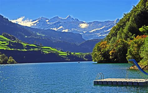 Lungerersee Obwalden Switzerland Natural Landmarks Visiting Gods