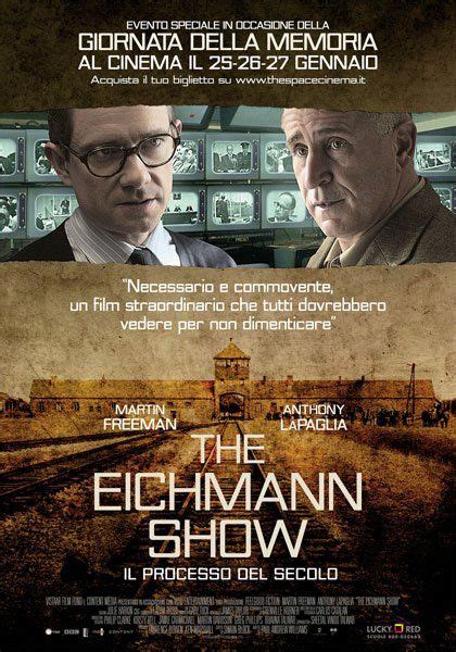 The top movies to watch related to eichmann are eichmann, the man who captured eichmann, the eichmann show, operation finale and hannah arendt. THE EICHMANN SHOW - Spietati - Recensioni e Novità sui Film
