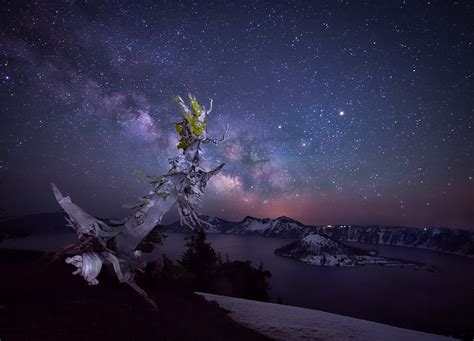 The Milky Way Over Crater Lake National Park Professional
