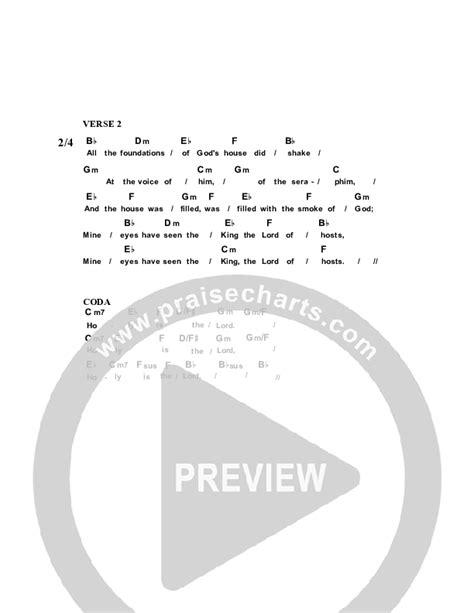 Holy Is The Lord Of Hosts Chords Pdf Dennis Prince Nolene Prince