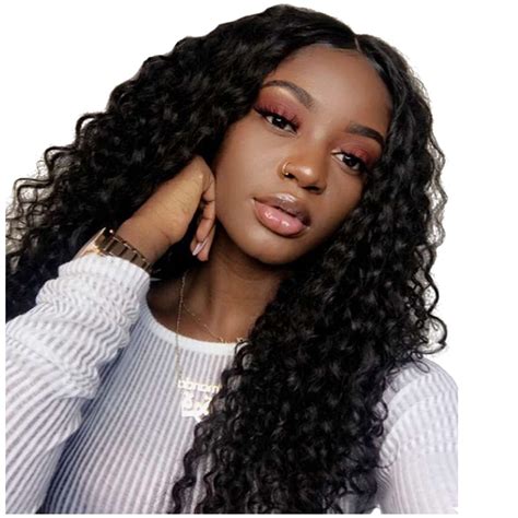 Alimice Water Wave Wig Brazilian Hair Lace Front Human Hair Wigs Pre Plucked Natural Human Hair