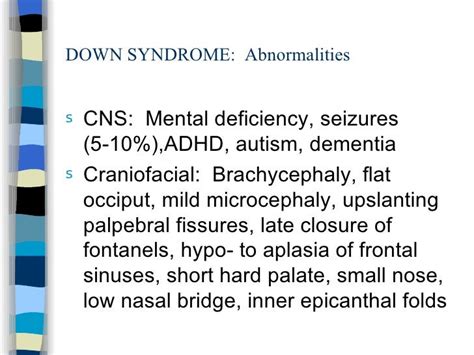 Flat Nasal Bridge And Epicanthal Folds Down Syndrome Clinical