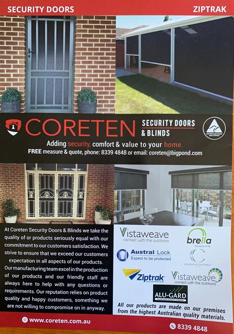 Look Out For Our New Coreten Security Doors And Blinds Facebook