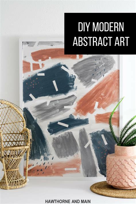 Diy Modern Abstract Art Hawthorne And Main