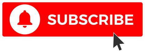 Youtube Subscribe Button Png Vector Notification Bell In Graphic Images