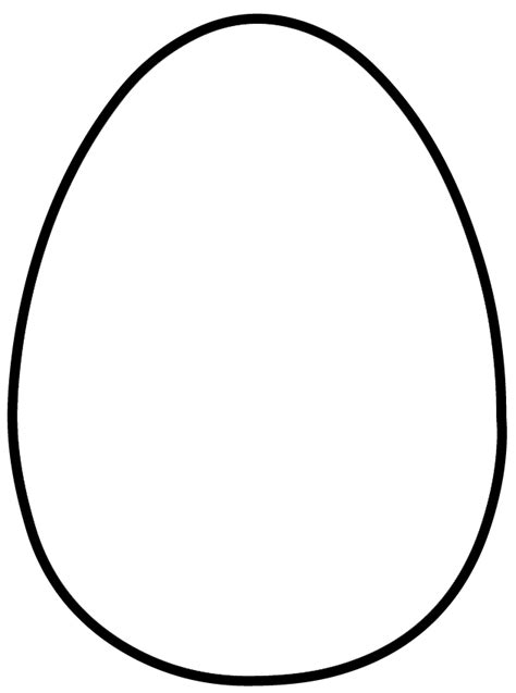 Big Egg Templates The Gallery For Full Page Easter Egg Template