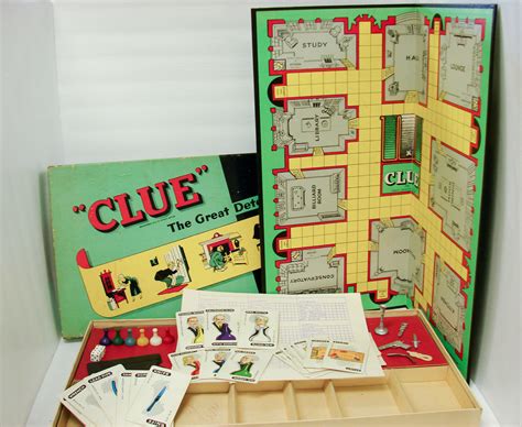 Vintage 1949 Clue Board Game Parker Brothers Ebay