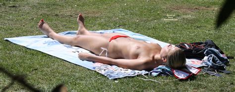 Young Girl Sunbathing Topless June 2011 Voyeur Web Hall Of Fame