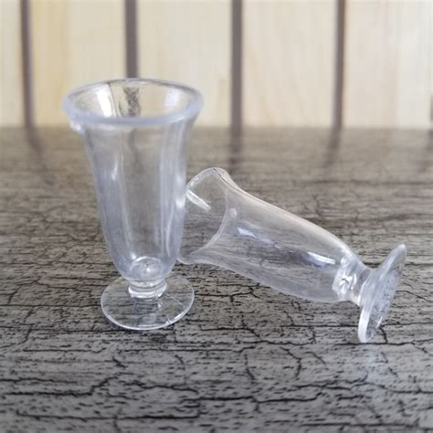 Miniature Plastic Milkshakeice Cream Sundae Glass Set Of Etsy