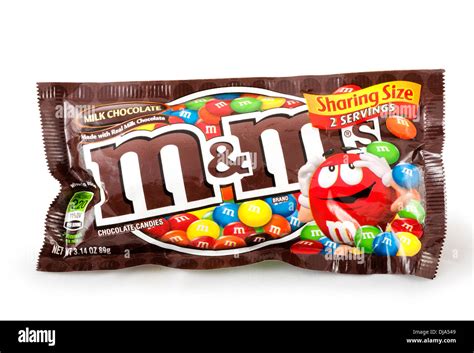 Packet Of Milk Chocolate Mandms Usa Stock Photo Alamy