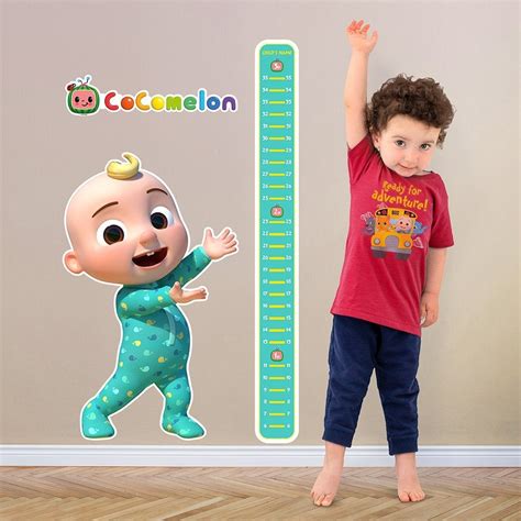 Personalized Cocomelon Height Chart With Jj And Cocomelon Logo In 2022