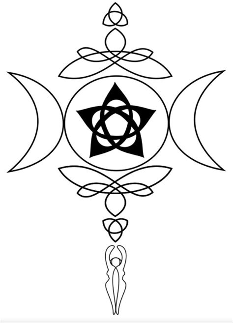 Wiccan Symbols Pagan Halloween Paper Celtic Designs Deathly Hallows