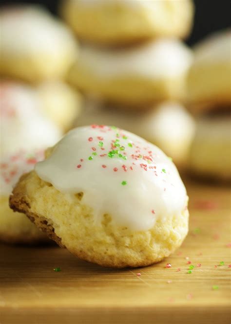 Christmas cookies, holiday dinner ideas, cocktails, appetizers and more. Soft and Lemony Ricotta Cookies - Just a Little Bit of Bacon