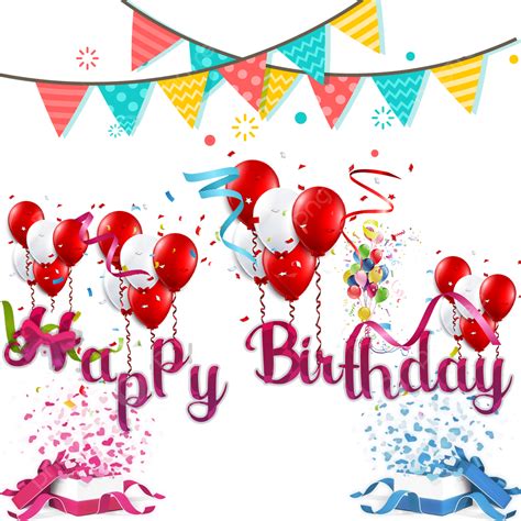 Happy Birthday Hearts Box With Ballons T Happy Birthday 3d Happy