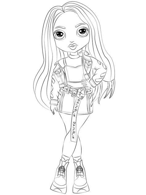 coloring pages rainbow high dolls Rainbow high coloring pages - TAMAN ILMU