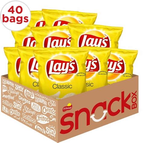 Lays Classic Potato Chips 1 Ounce Pack Of 40 40 Ct Frys Food Stores