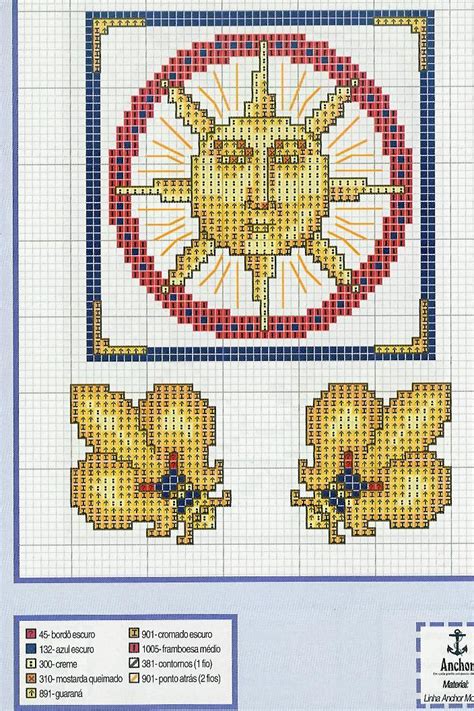 Go cross stitch crazy with our huge selection of free cross stitch patterns! fleur-de-lis | Moon cross stitch, Cross stitch samplers ...