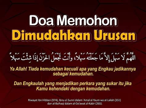 Doa Memohon Dimudahkan Urusan