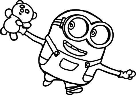 Bob Minions Movie 2015 Coloring Page Minions Coloring Pages Bear