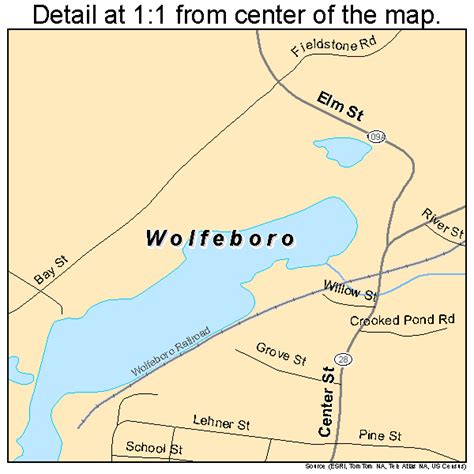 Wolfeboro New Hampshire Street Map 3386340