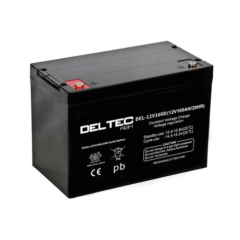Deltec 12v 100ah Deep Cycle Agm Battery Sydney Express Batteries