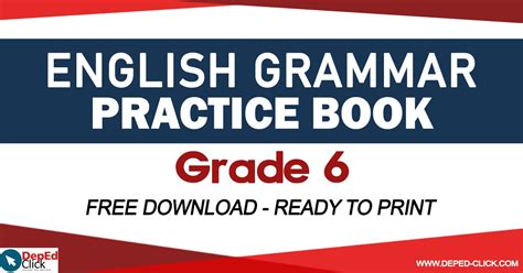 English Grammar Practice Book For Grade 6 Free Download Deped Click