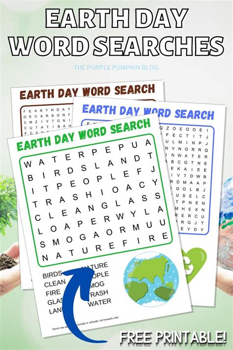 Earth Day Word Search Printable Printable Word Searches