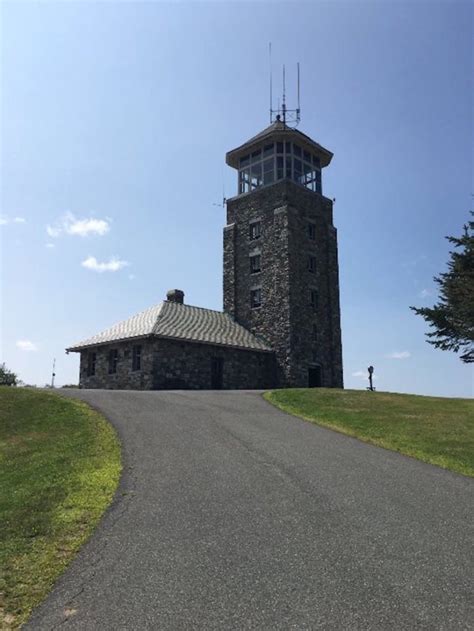 Hike To An Observation Tower At Quabbin Reservoir In Massachusetts