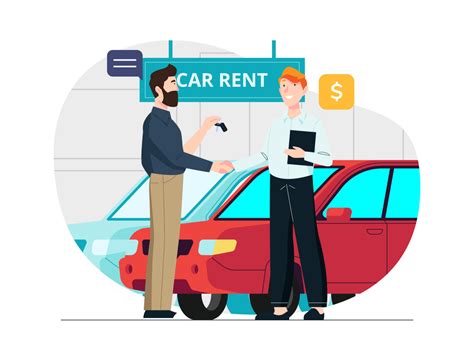 Car Rent Illustration By Unblast On Dribbble
