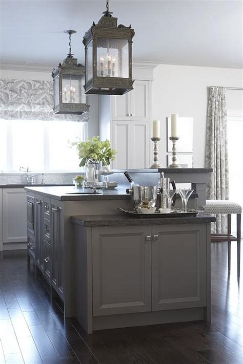 Dark grey cabinets on the lower half only make this. 66 Gray Kitchen Design Ideas - Decoholic