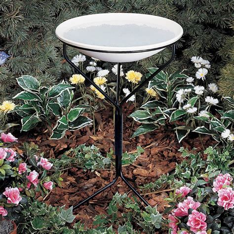 Allied Precision 20 In Bird Bath With Metal Stand Non Heated