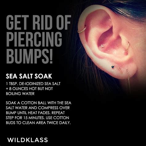 Get Rid Of Piercing Bumps Cartilage Piercing Care Piercing Bump Bellybutton Piercings