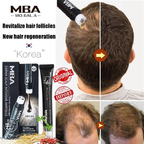 Korea Mba Mobala Hair Growth Derma Scalp Intensive Ampoule Triple Roll