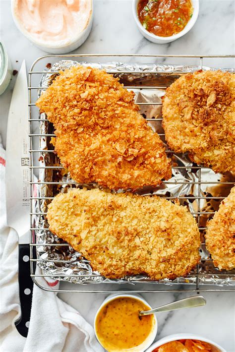 I changed it slightly by adding some spices to it and drizzling butter or margarine over top of the chicken to really give it some crunch! IC Friendly Recipes: Potato Chip Crusted Chicken Breasts