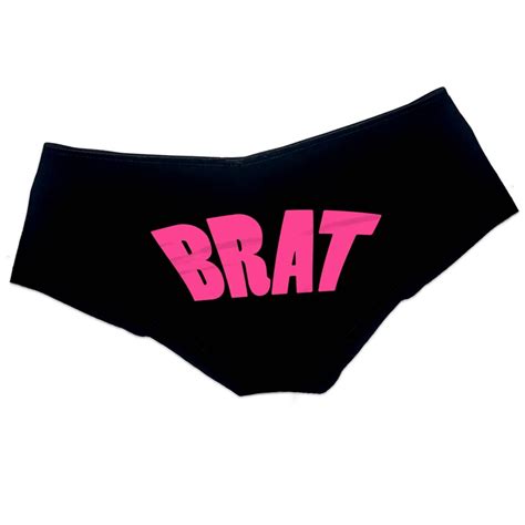 Brat Panties Panties Ddlg Clothing Sexy Slutty Cute Submissive Etsy