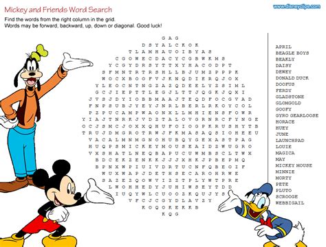 Printable Disney Word Search Games Artofit