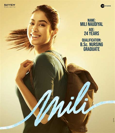 Janhvi As Mili First Look And Teaser