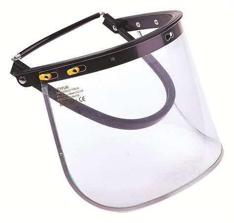Spring Type Face Shield For Hardhat Wintess Commercial