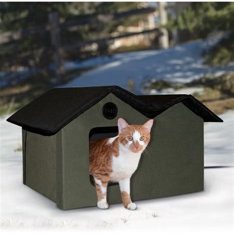 Kandh Pet Products Thermo Outdoor Kitty House Heated And Unheated